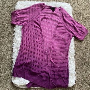 Lane Bryant Open Front Ombré Purple Sweater Cardigan Size 16